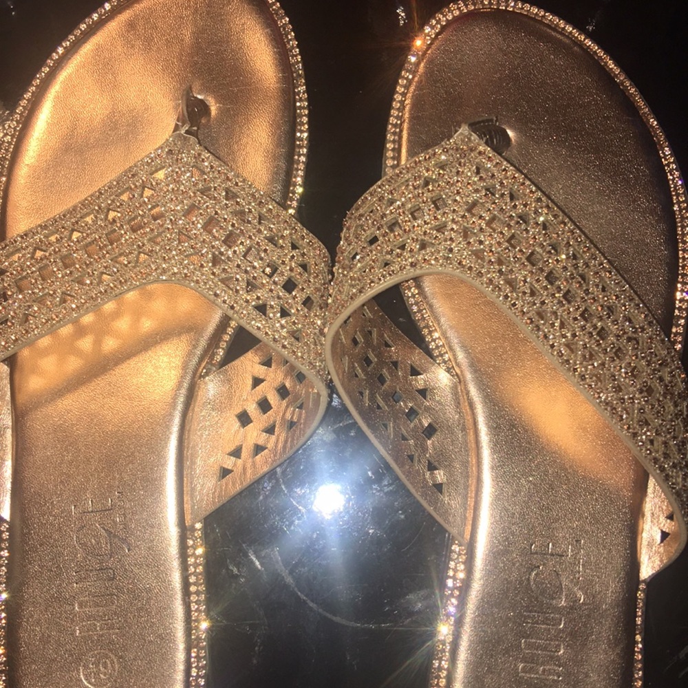 Gold sandals
